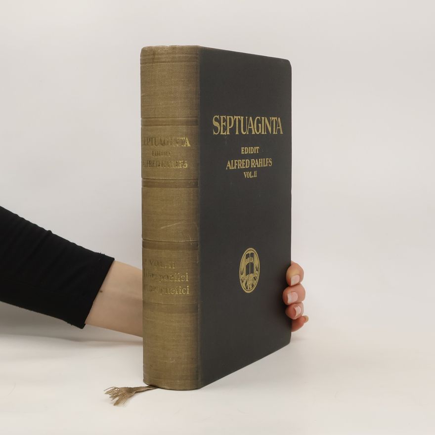 Alfred Rahlfs Septuaginta 2