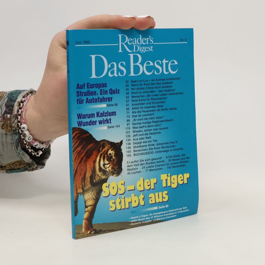 Collectif d'auteurs Das Beste. SOS - der Tiger stirbt aus. Juni 1996