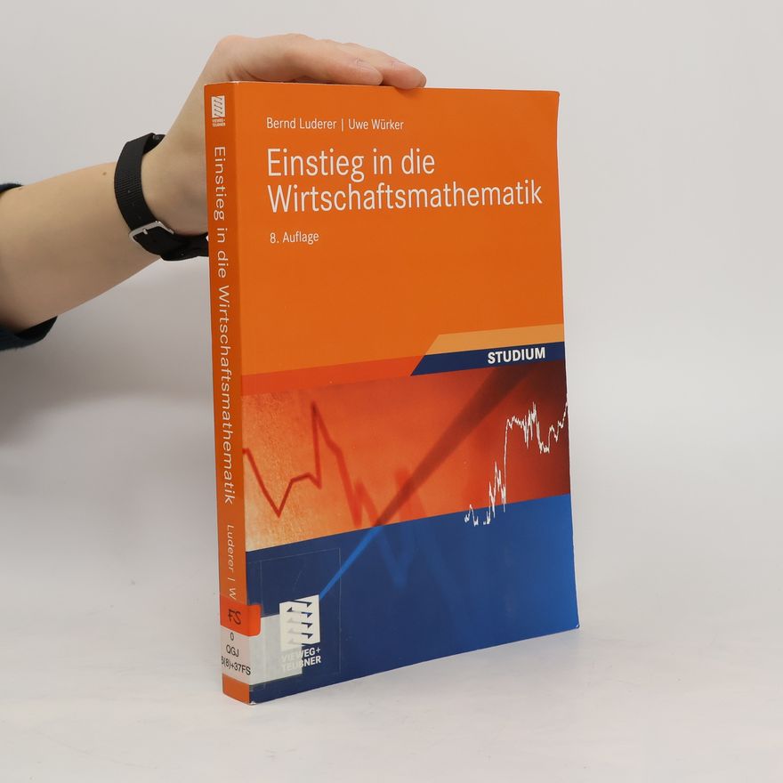 Bernd Luderer Einstieg in die Wirtschaftsmathematik
