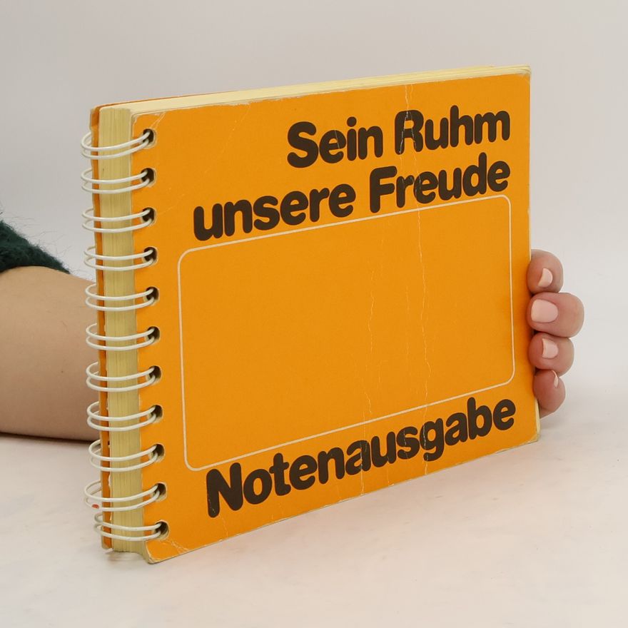 Eduard Lohse Sein Ruhm unsere Freude. Notenausgabe
