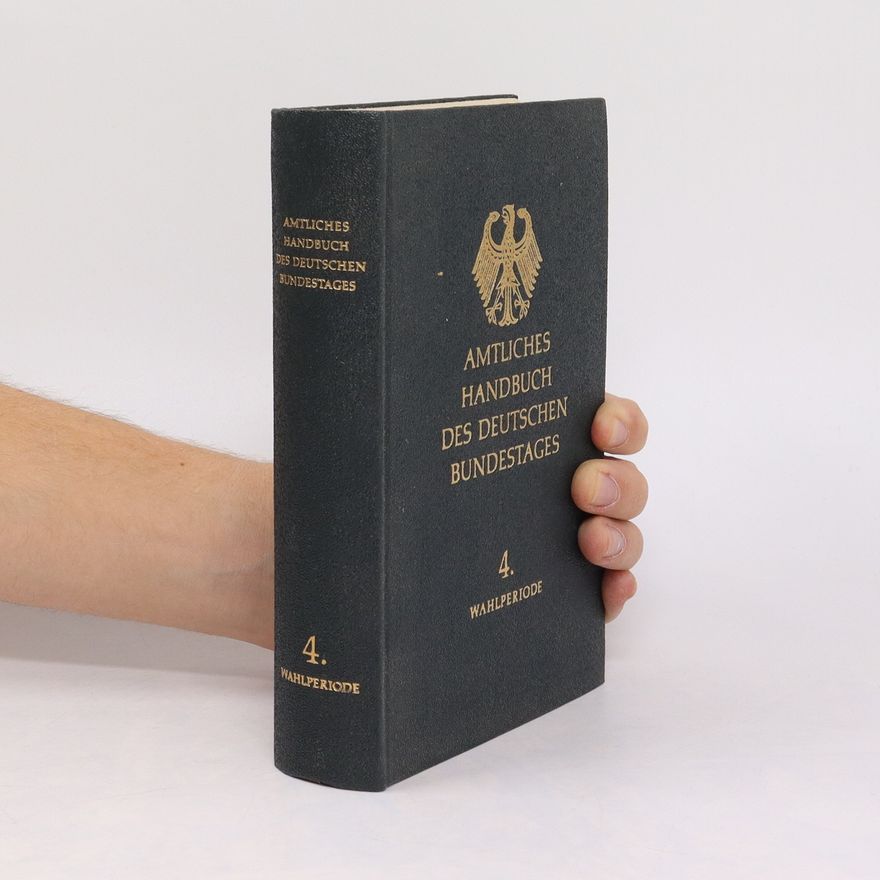 Autorenkollektiv Amtliches Handbuch des Deutschen Bundestages 4.