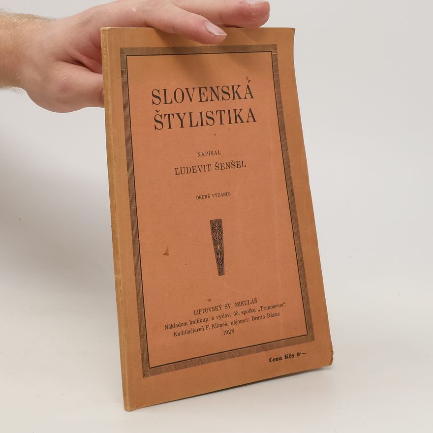 Ľudevit Šenšel Slovenská štylistika