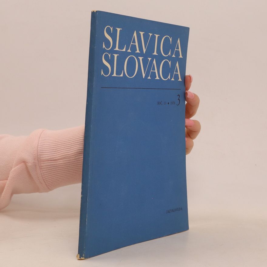 AA.VV. Slavica slovaca 3, roč. 13