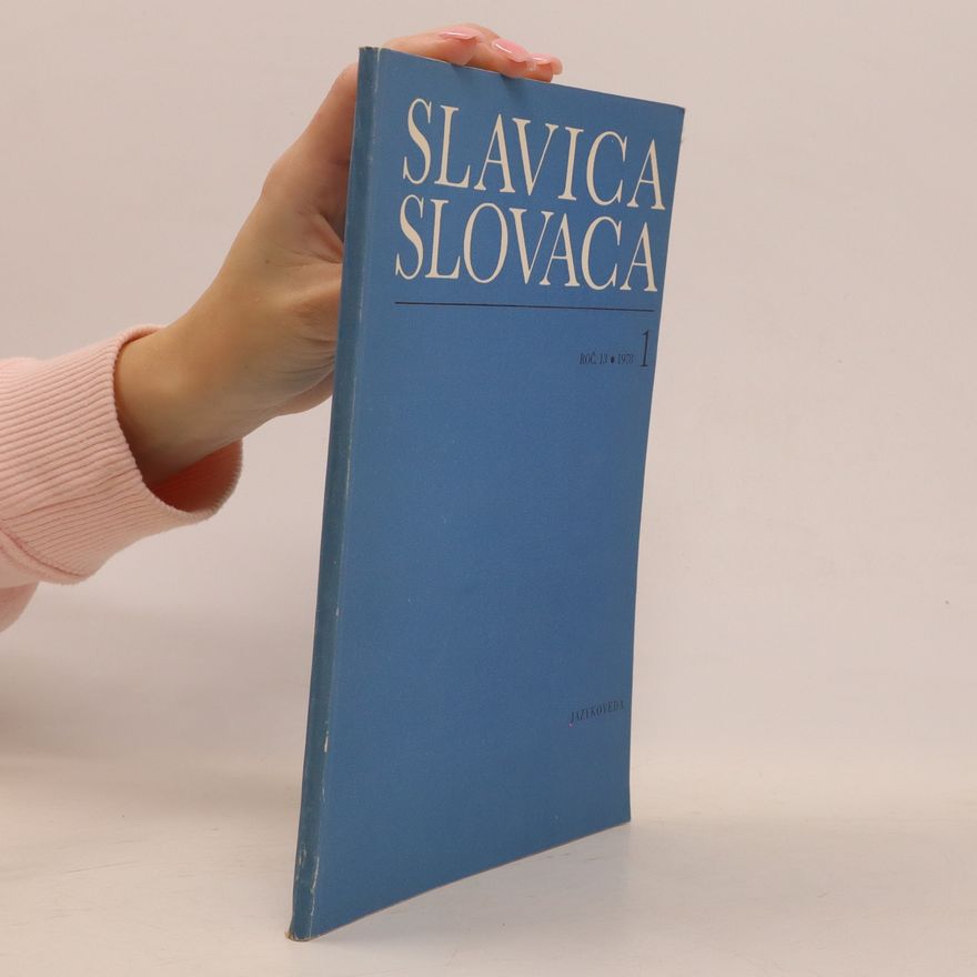 Collectif d'auteurs Slavica Slovaca 1. roč. 13/1978