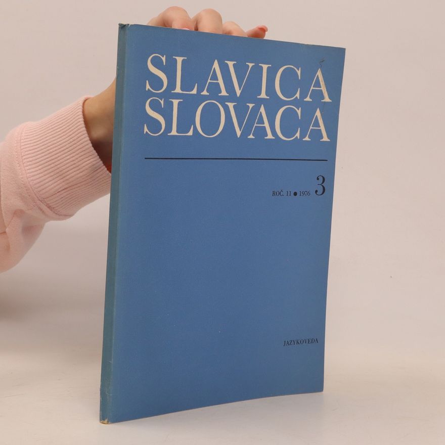 Various authors Slavica Slovaca 3, roč. 11