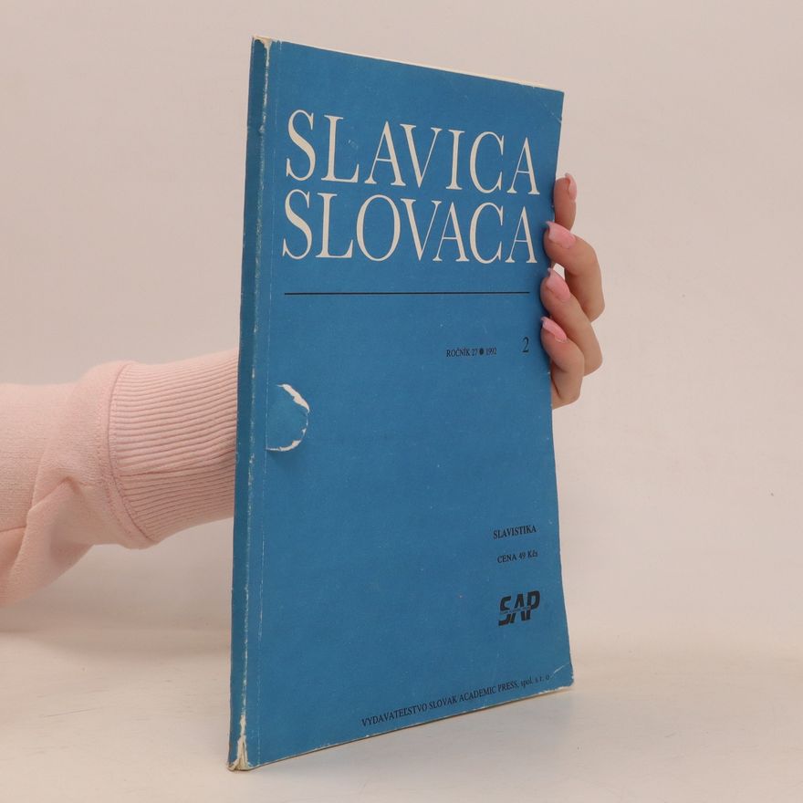 Auteurscollectief Slavica Slovaca 2/1992