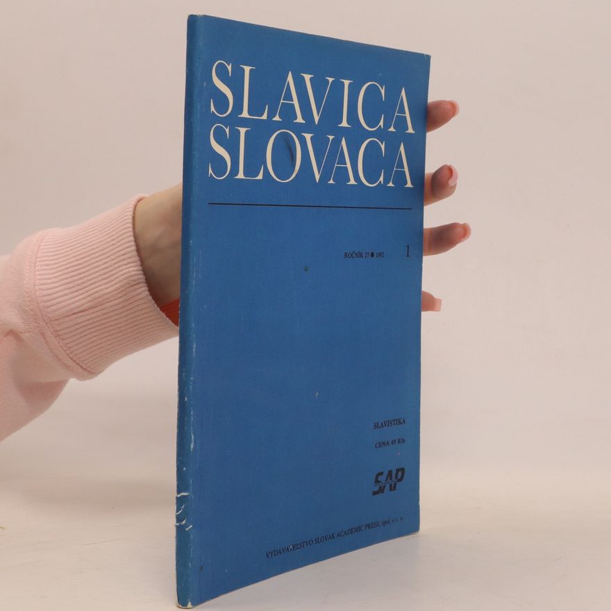 Various authors Slavica Slovaca 1992/1