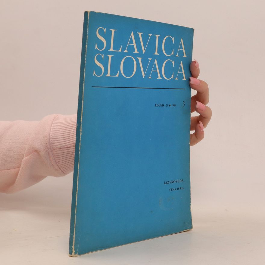 Various authors Slavica Slovaca 3, roč. 24