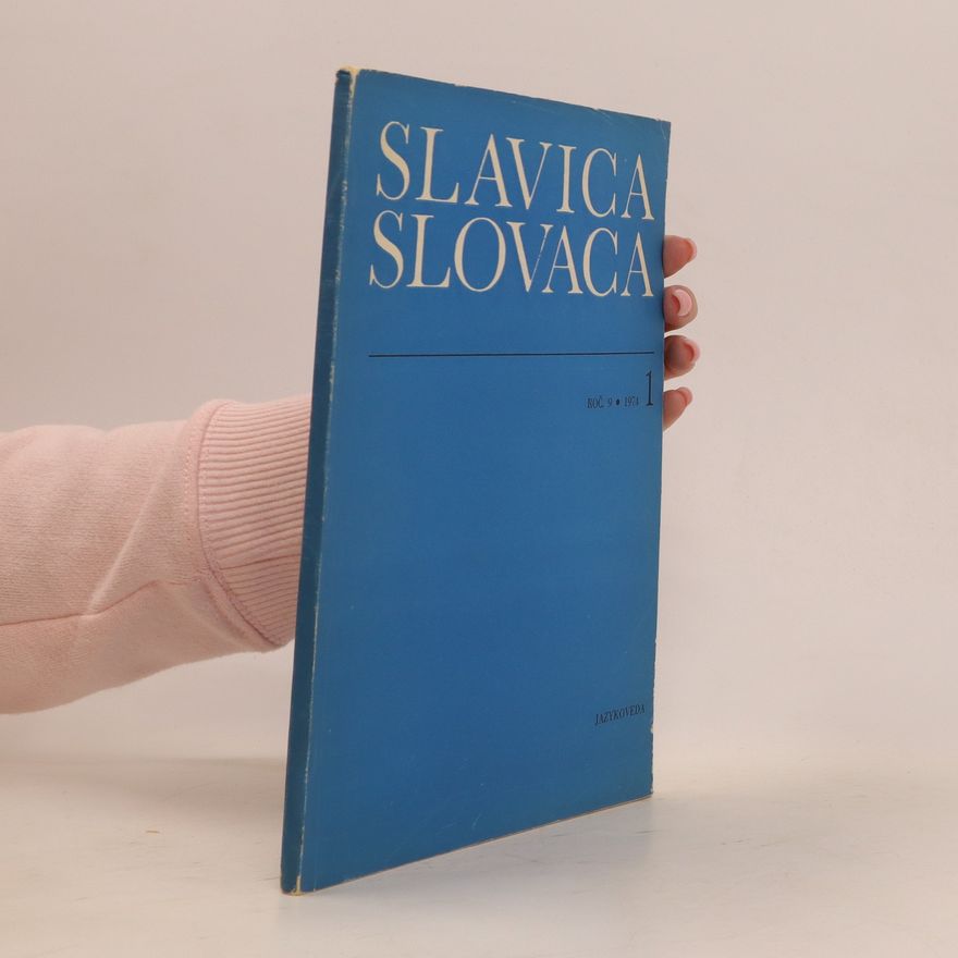 Various authors Slavica Slovaca 1, roč. 9