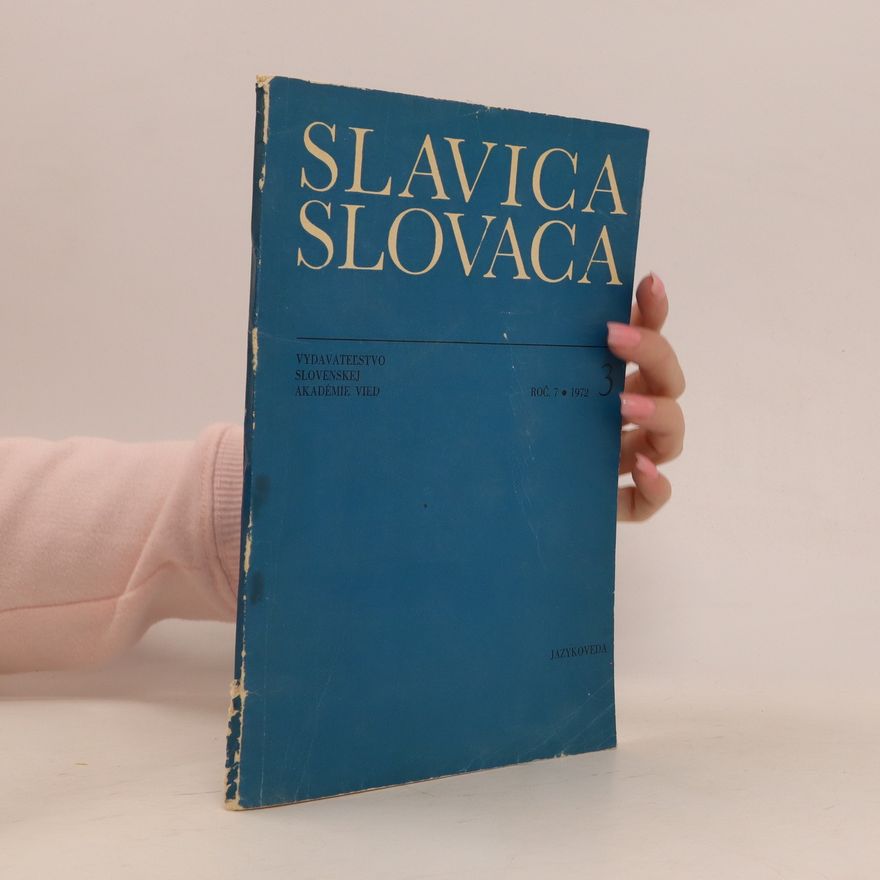 Autorenkollektiv Slavica Slovaca 3/1972