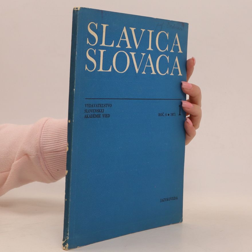 Various authors Slavica Slovaca 1, roč. 6
