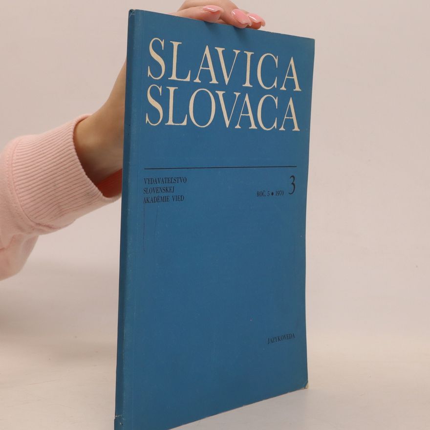 Autorenkollektiv Slovica Slovaca 3/1970