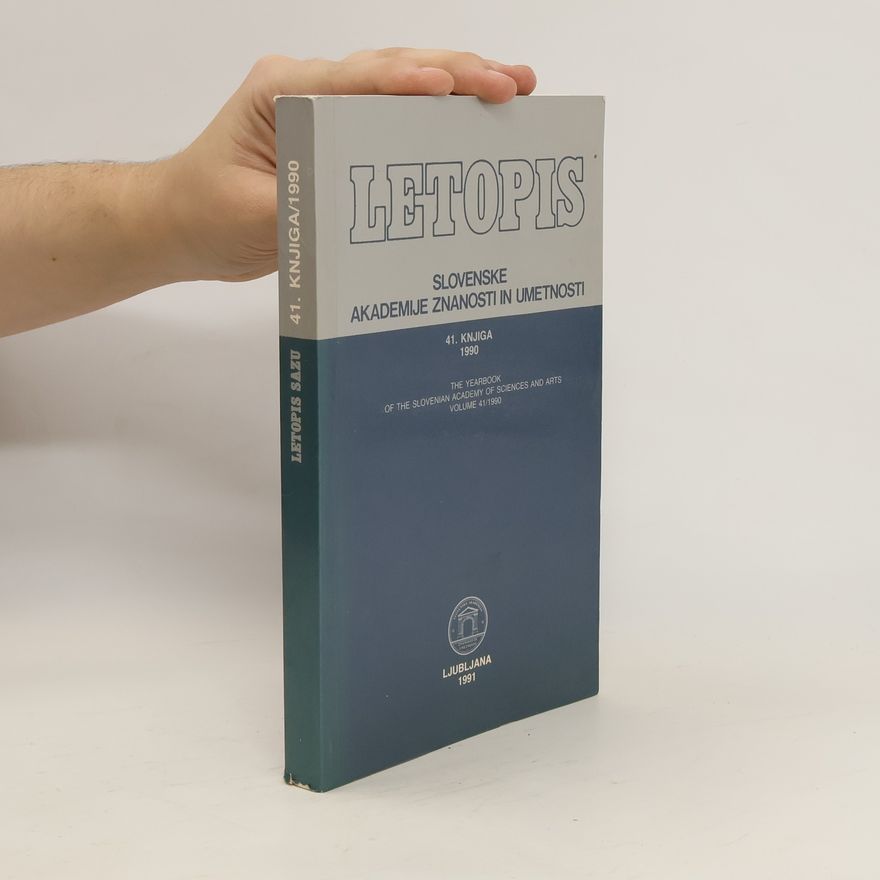 Various authors Letopis slovenske akademije znanosti in umetnosti