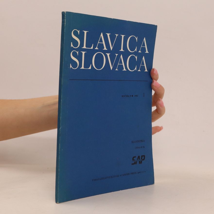 Various authors Slavica Slovaca 1, roč. 29