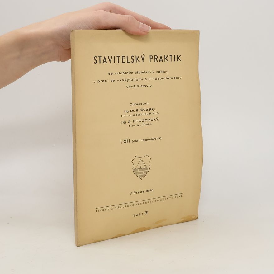 A. Podzemský Stavitelský praktik I. díl. Sešit 3