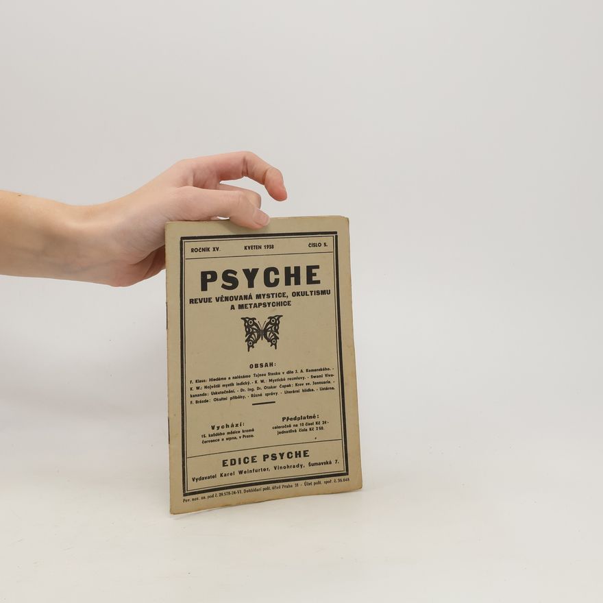 Kolektiv autorů Psyche. Květen 1938