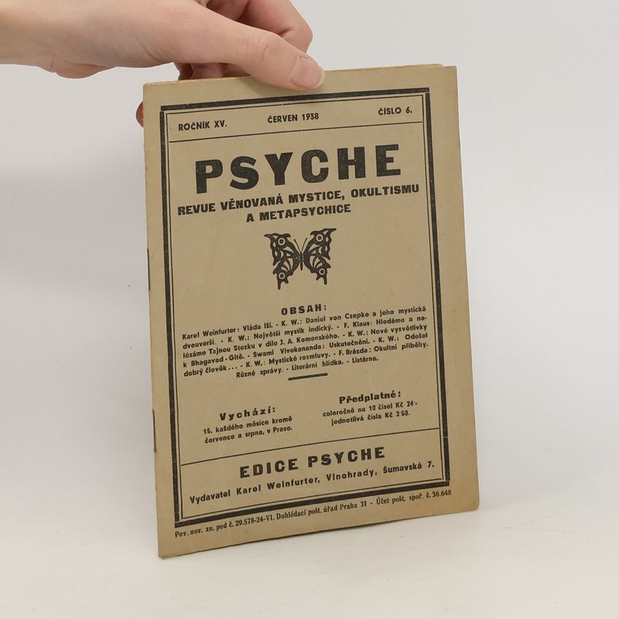 Kolektiv autorů Psyche 6/1938