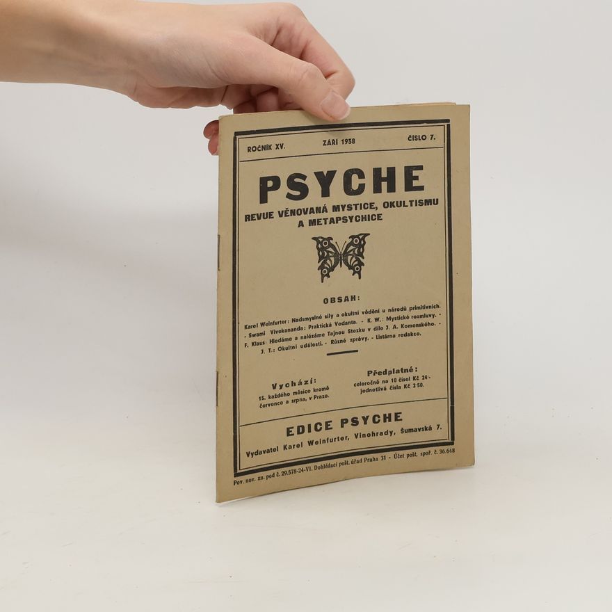 Kolektiv autorů Psyche. Září 1938