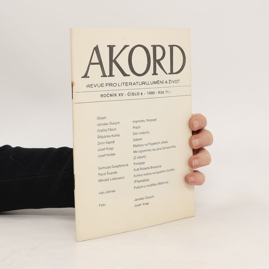 Various authors Akord. Revue pro literaturu, umění a život. 6/1990