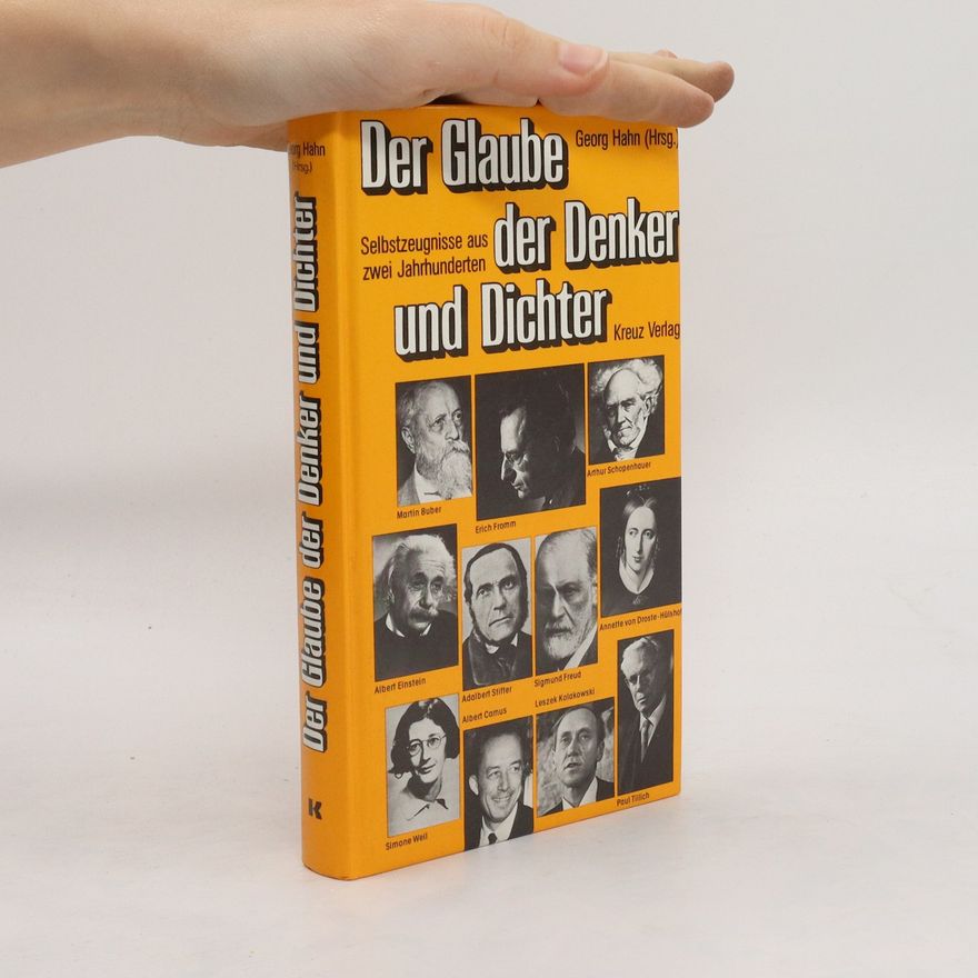 Georg Hahn Der Glaube der Denker und Dichter