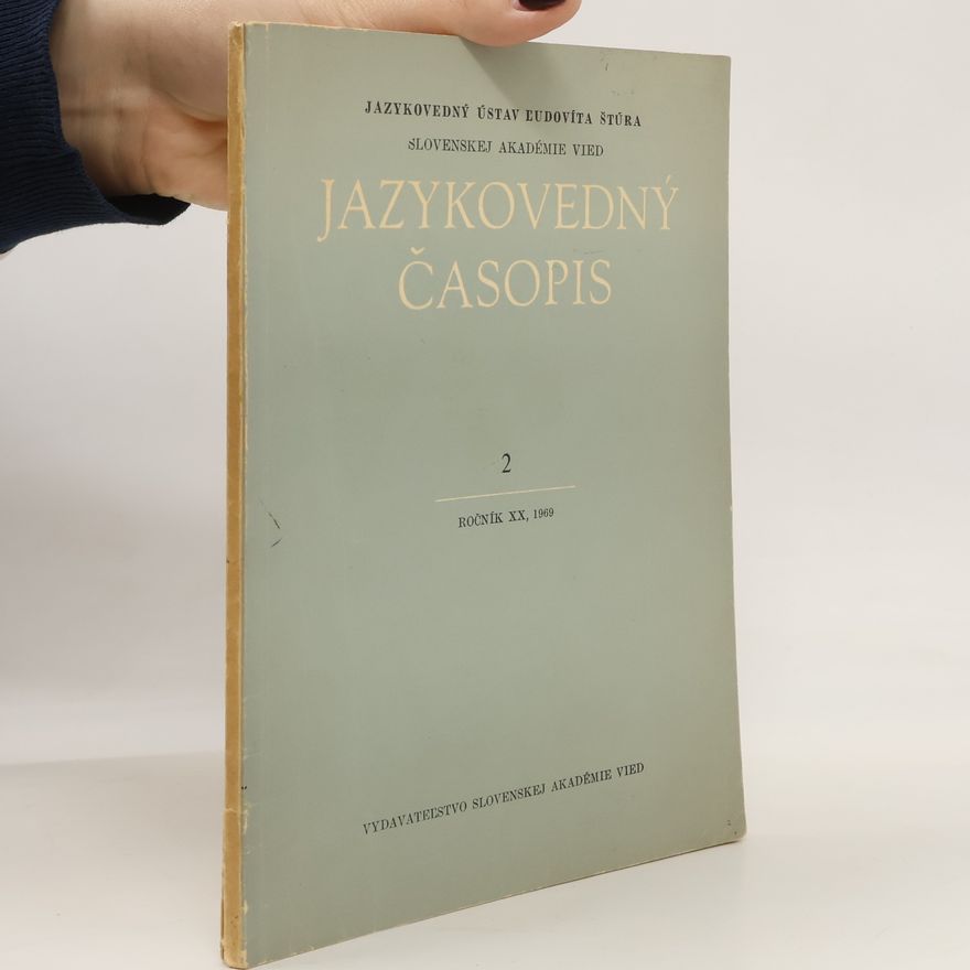 Various authors Jazykovedný časopis. Ročník XX