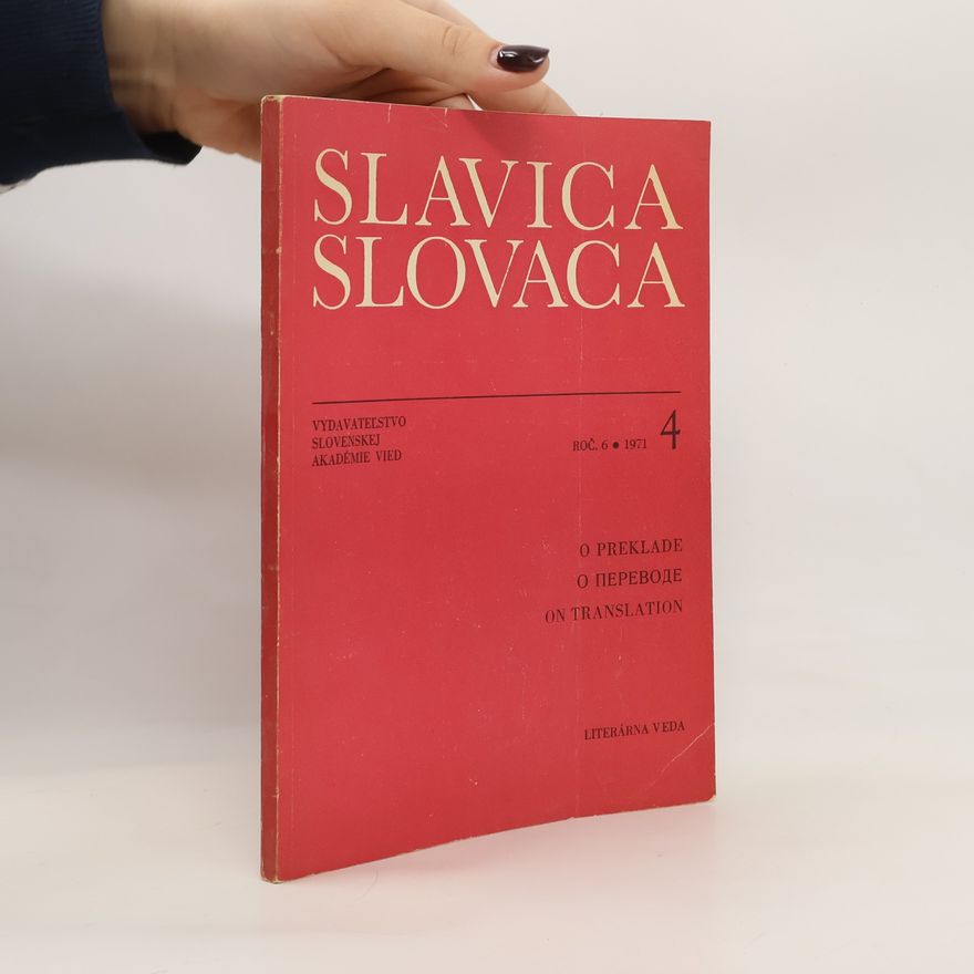 Various authors Slavica slovaca 4/1971