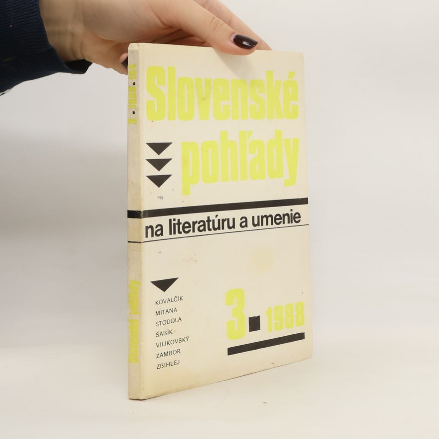 Kolektiv autorů Slovenské pohľady na literatúru a umenie 3/1988