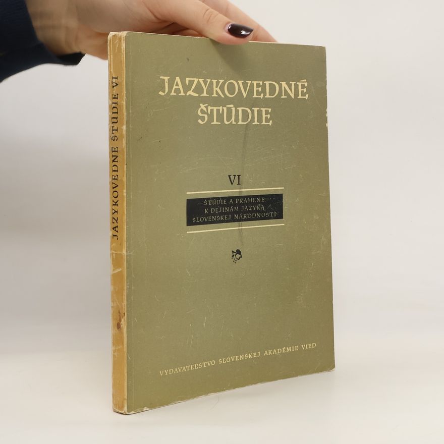 Kolektiv autorů Jazykovedné štúdie VI