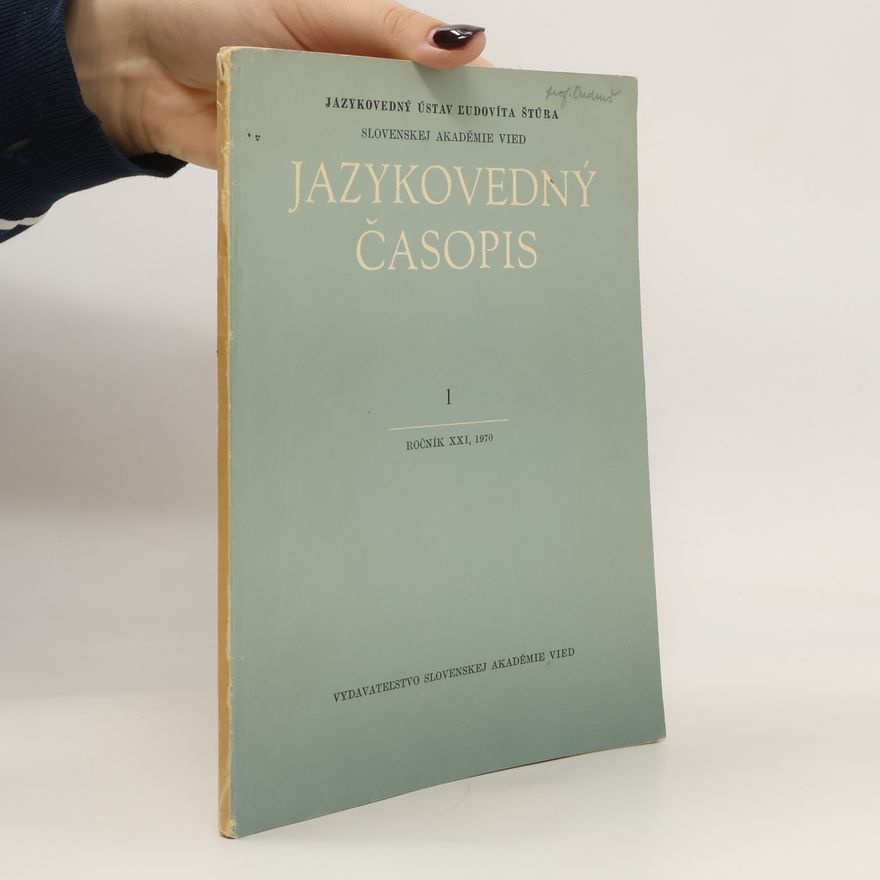 Kolektiv autorů Jazykovedný časopis 1. Ročník XXI