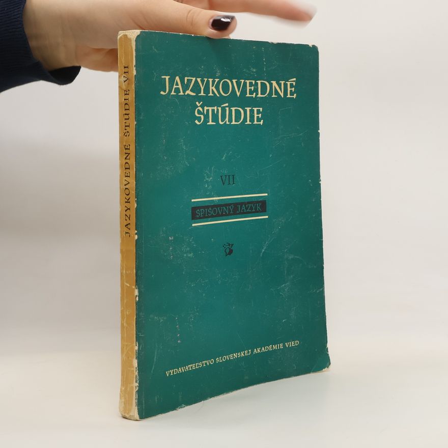 Autorenkollektiv Jazykovedné štúdie VII