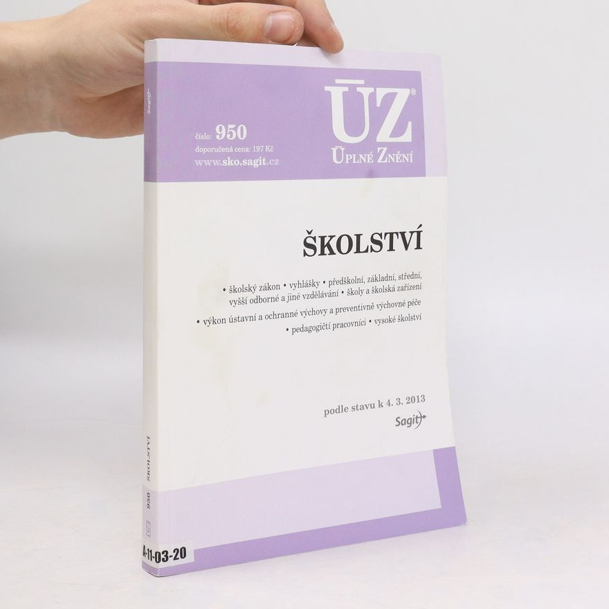 Kolektiv autorů Úplné znění 950. Školství