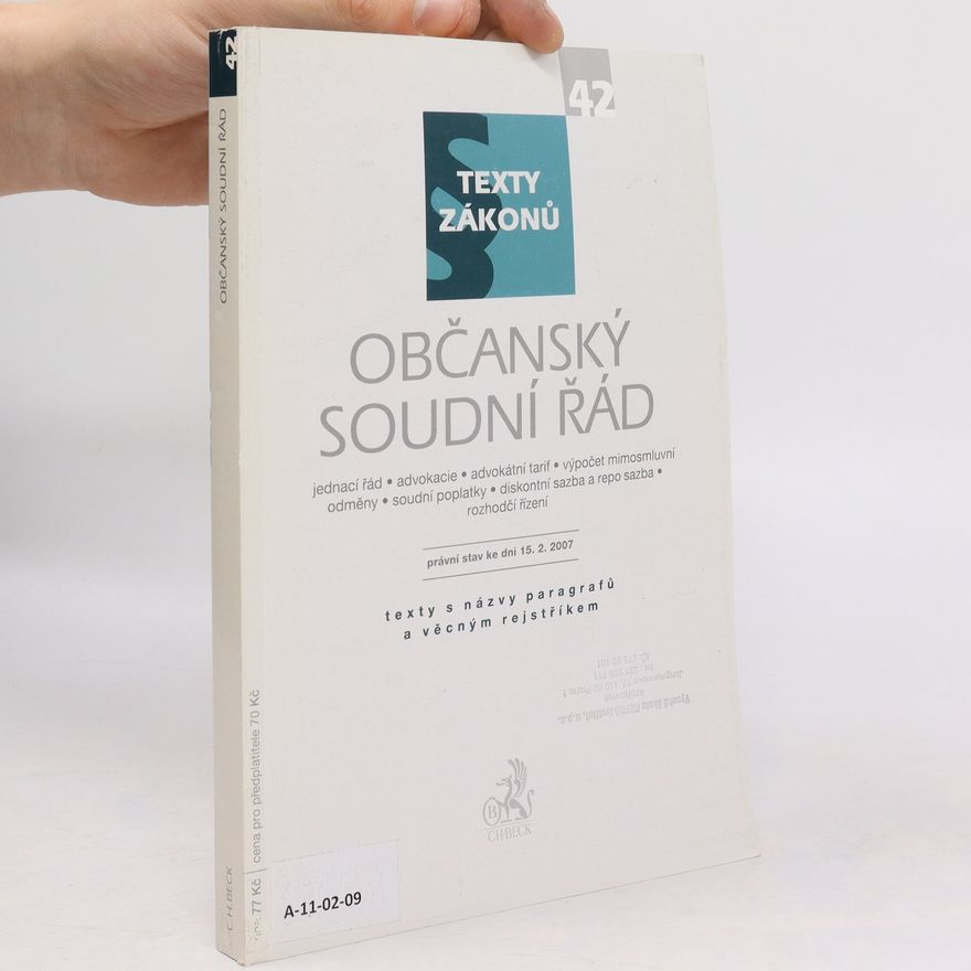 Kolektiv autorů Občanský soudní řád