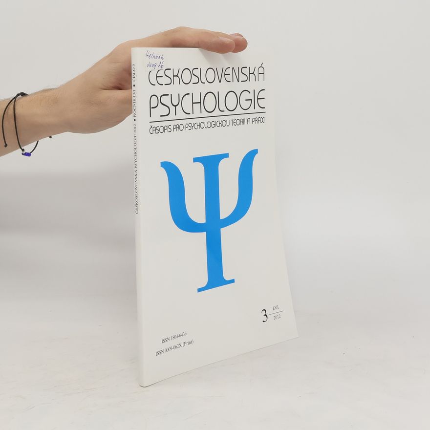 Various authors Československá psychologie 3/2012