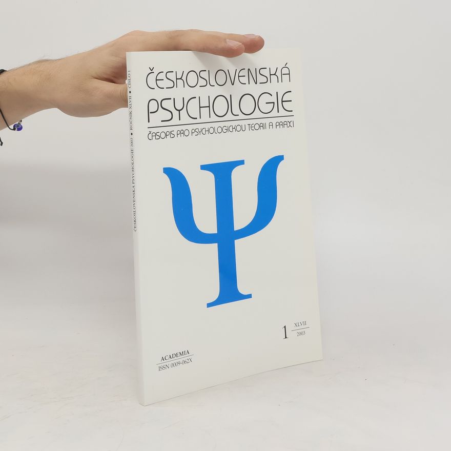 Various authors Československá psychologie 1/2003
