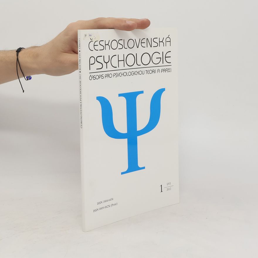 Various authors Československá psychologie 1.