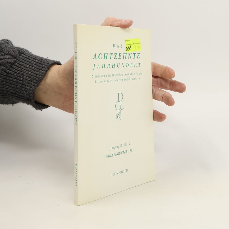 Autorenkollektiv Das achtzehnte Jahrhundert. Heft 17/2