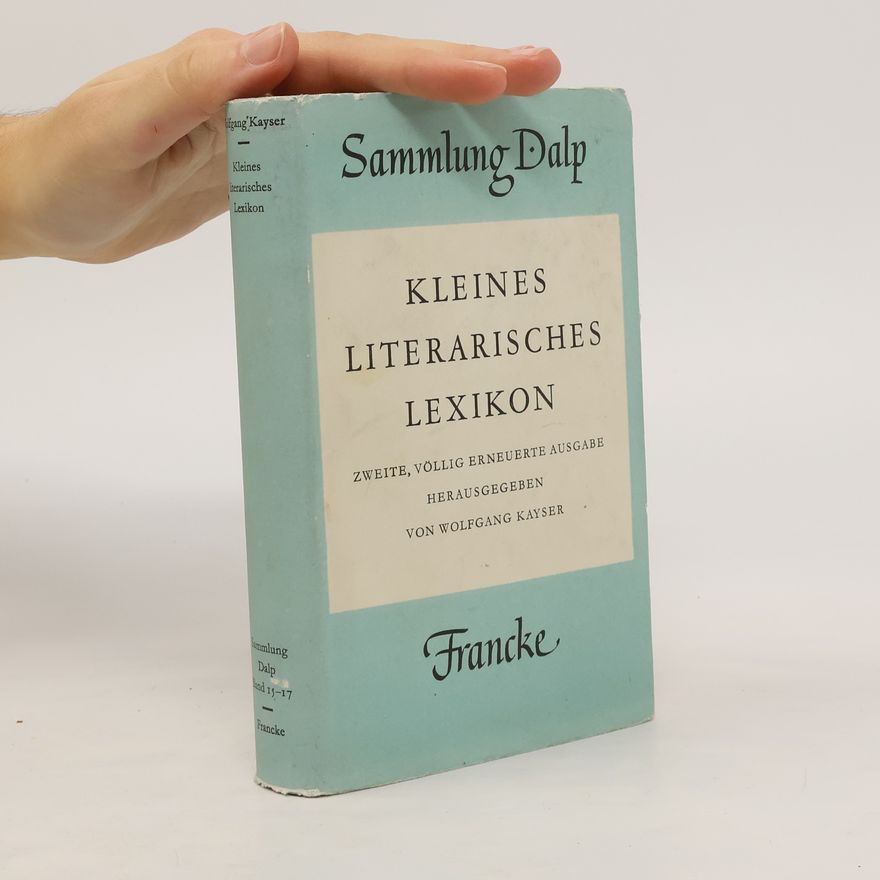 Wolfgang Kaiser Kleines Literarisches Lexikon