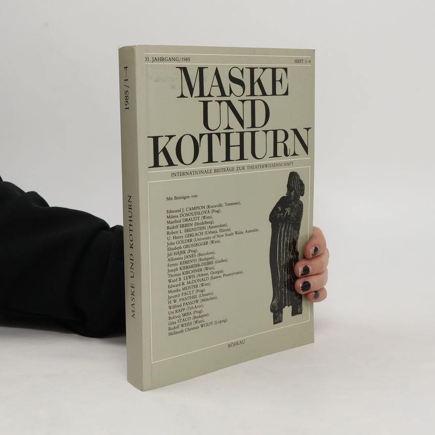 Autorenkollektiv Maske und Kothurn 31/1985