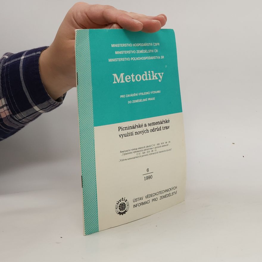 Kolektiv autorů Metodiky pro zavádění výsledků výzkumu do zemědělské praxe 6/1990