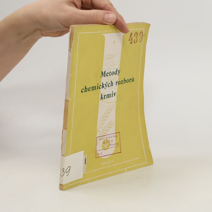 Collectif d'auteurs Metody chemických rozborů krmiv