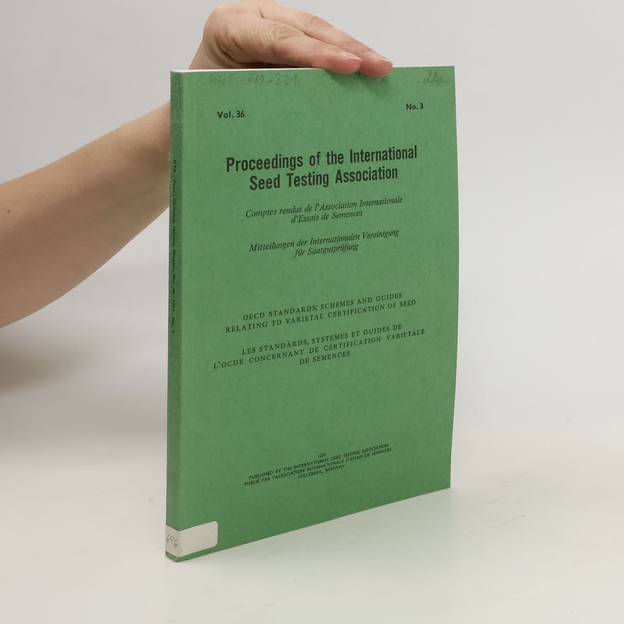 Autorenkollektiv Proceedings of the International Seed Testing Association