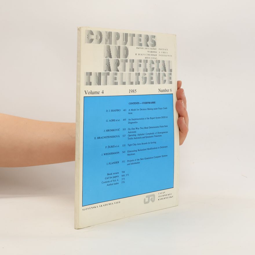 Kolektiv autorů Computers and Artificial Intelligence