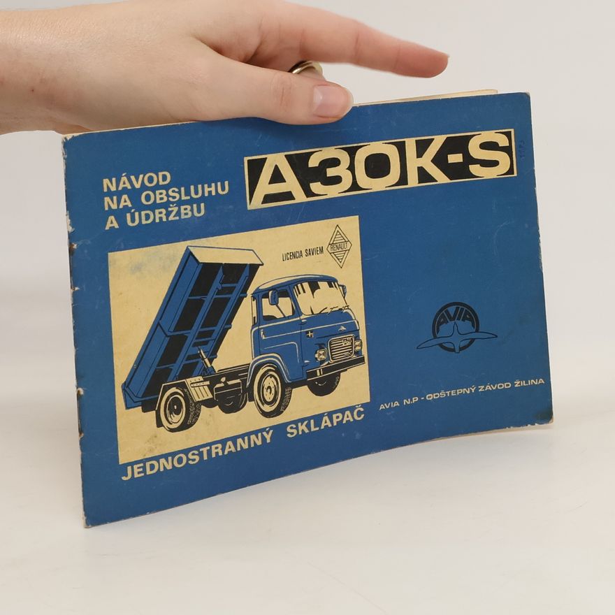 Autorenkollektiv Návod na obsluhu a údržbu. Jednostranný sklapač