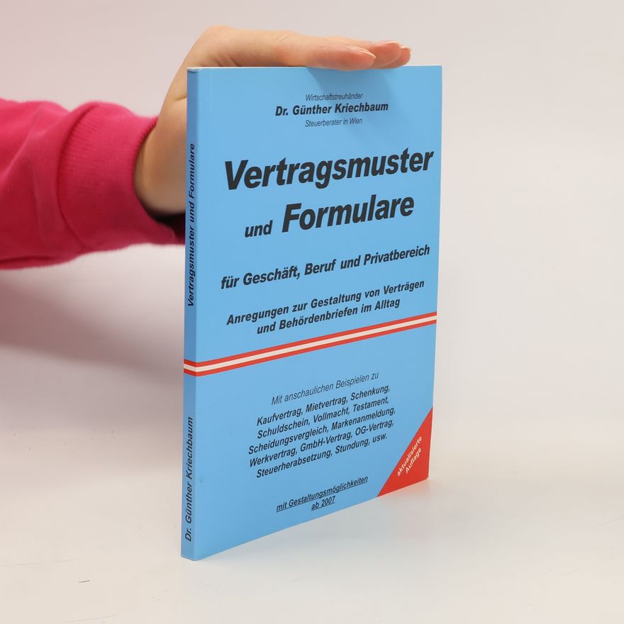 Günther Kriechbaum Vertragsmuster und Formulare