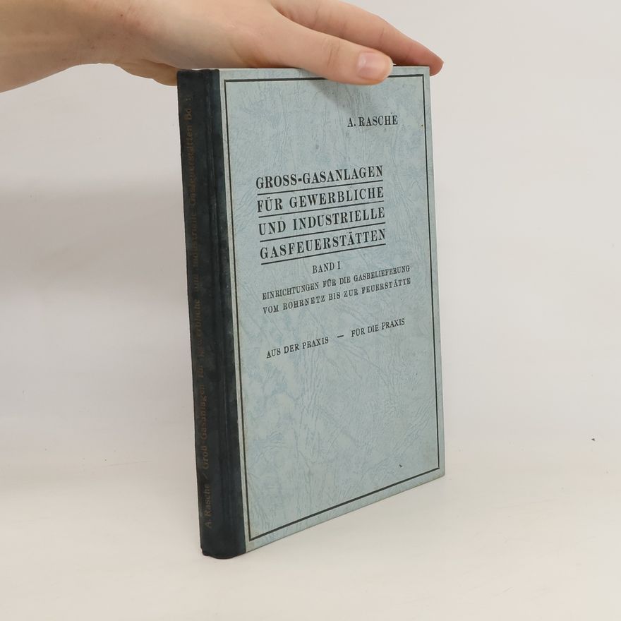 A. Rasche Gross-Gasanlagen für Gewerbliche und industrielle Gasfeuerstätten. Band I.