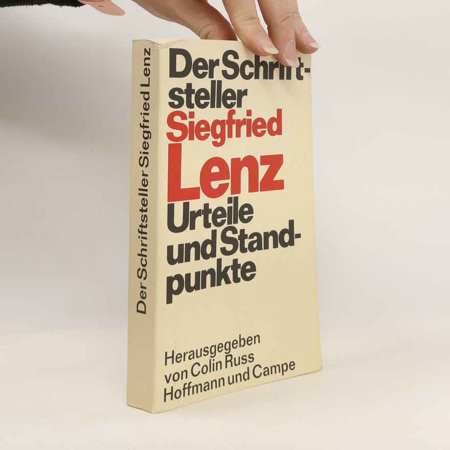 Colin Russ Der Schriftsteller Siegfried Lenz