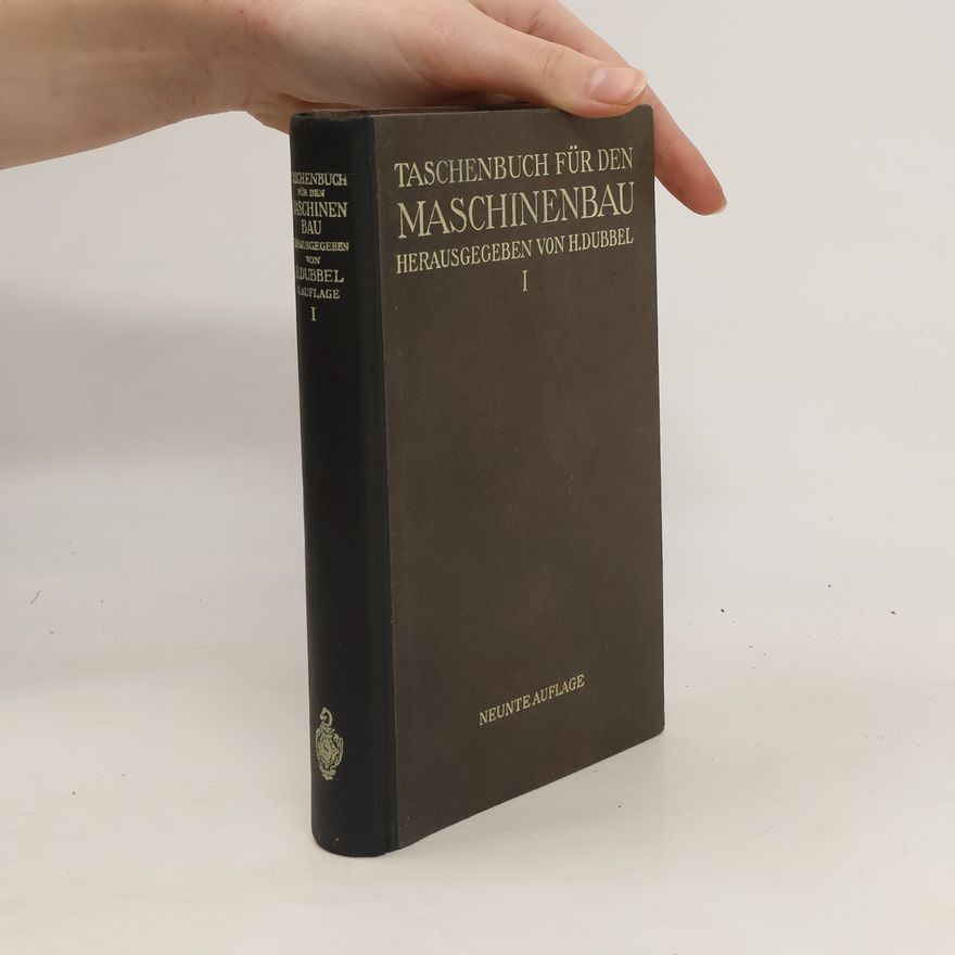Herbert Baer Taschenbuch für den Maschinenbau. Band 1