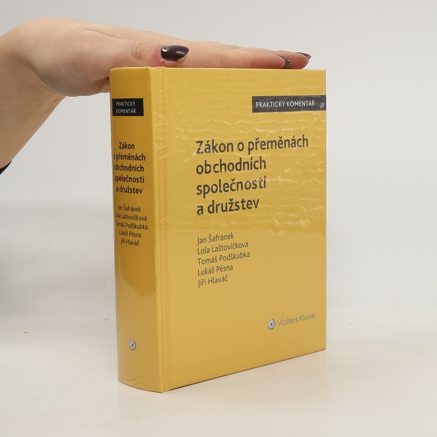 Tomáš Podškubka Zákon o přeměnách obchodních společností a družstev