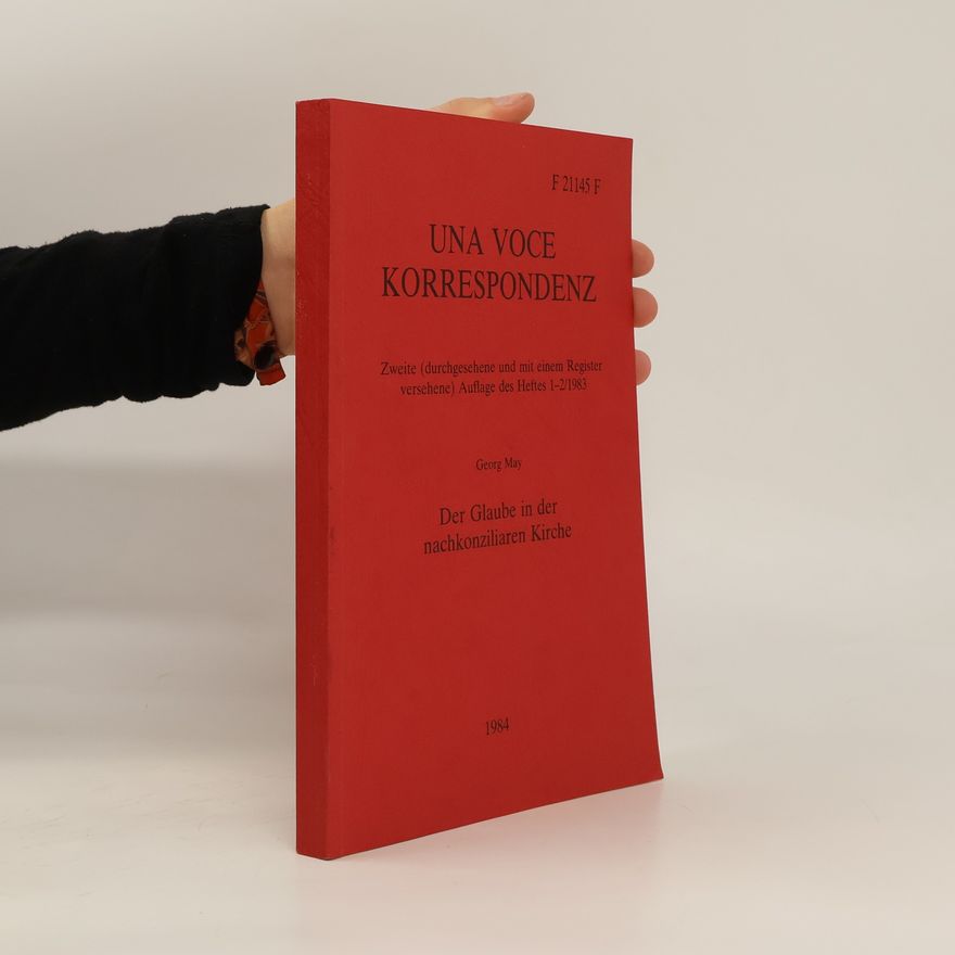 Georg May Una Voce Korrespondenz 1-2/1983