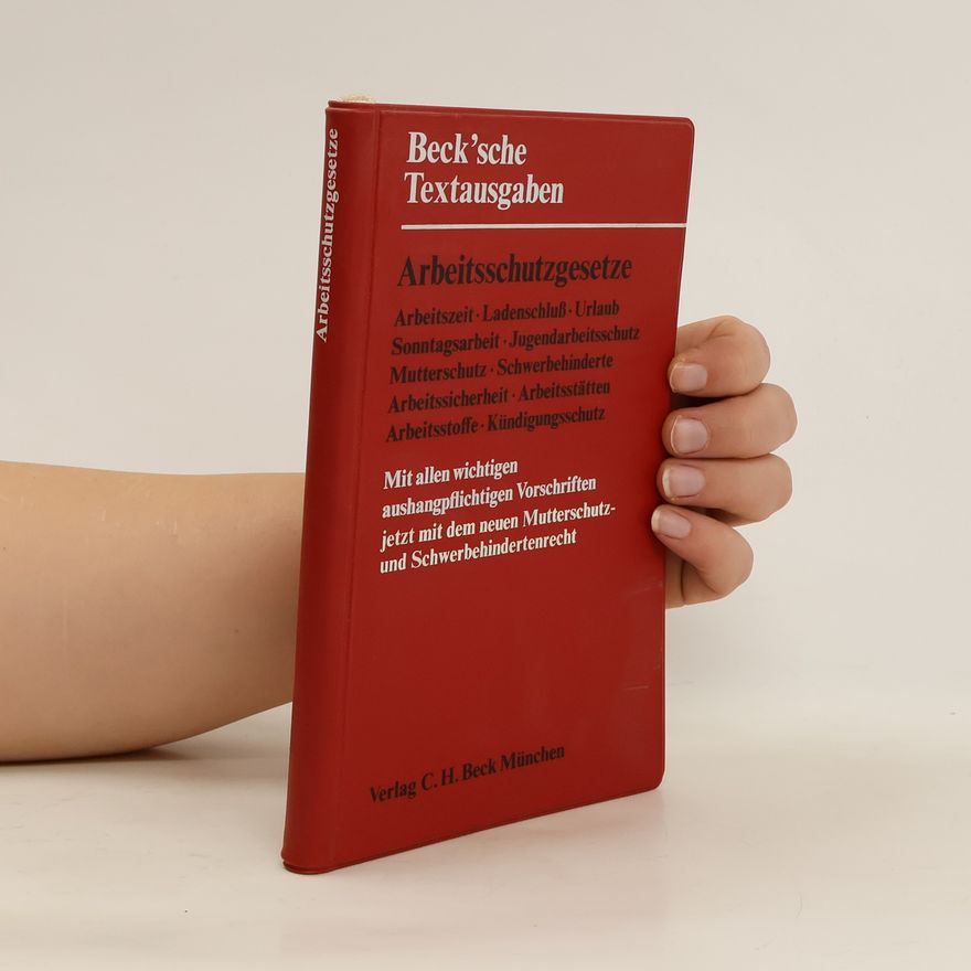 Kolektiv autorů Arbeitsschutzgesetze
